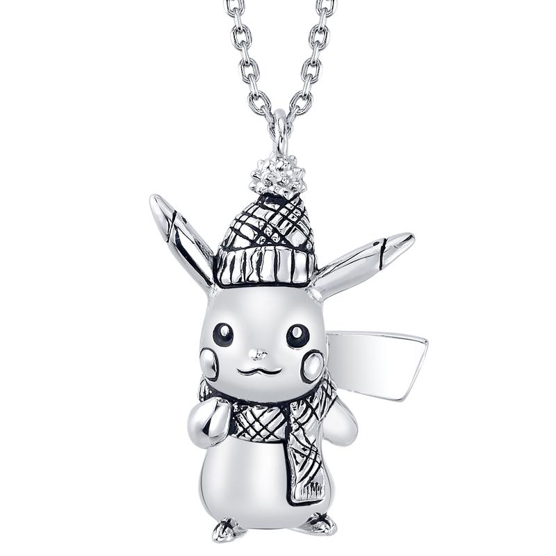 Christmas Gift for friends Pokemon RockLove Winter Pikachu Necklace