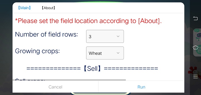 Select wheat and the number of rows to plant on Hay Day Bot.jpg