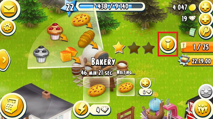 [Hay Day Tips] Hay Day production buildings Bakery stars 1.PNG