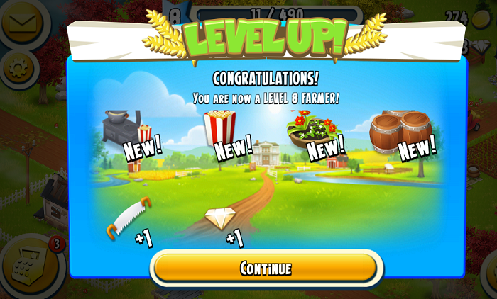 [Hay Day Tips] Level up to get diamonds.PNG